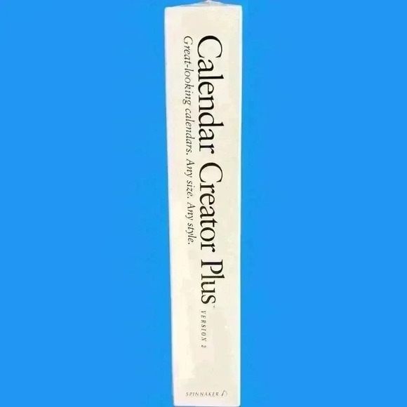 Calendar Creations Plus Version 2.0 for Windows by Spinnaker New In Box - Picture 3 of 5